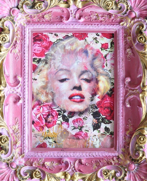 Peter Donkersloot + Marilyn Monroe (roze lijst)